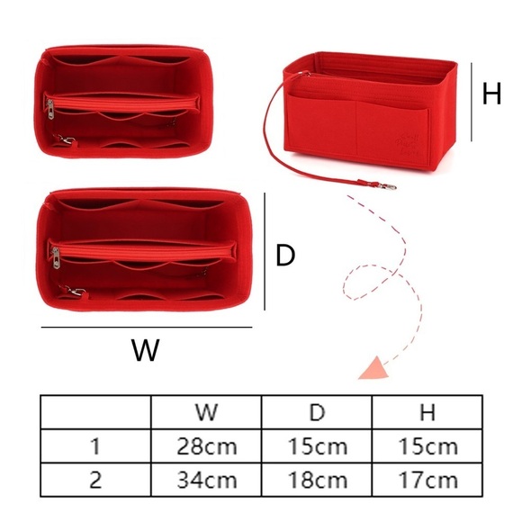 Organizer Bag with Zipper and Keychain - Picture 6 of 10